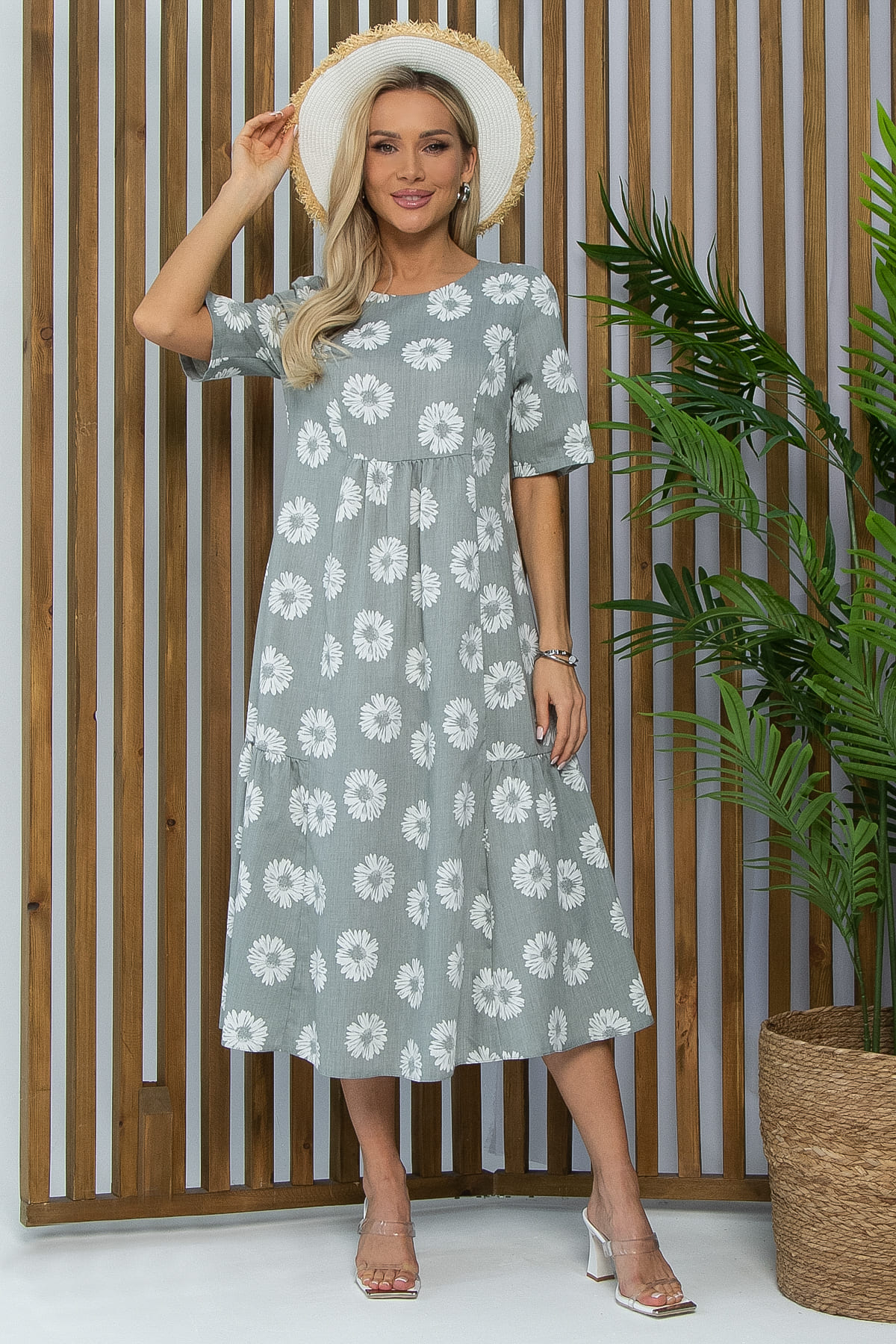 Платье Воздушный поцелуй (мята) П13492-18М