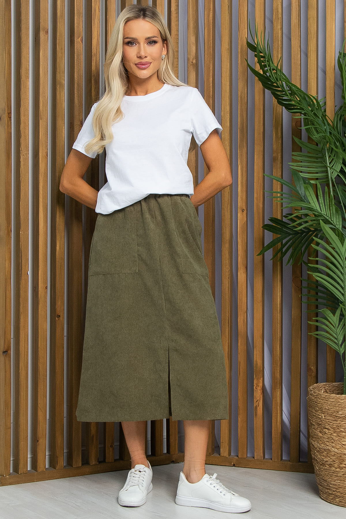 Юбка Лилиана (хаки) Ю13085-9М