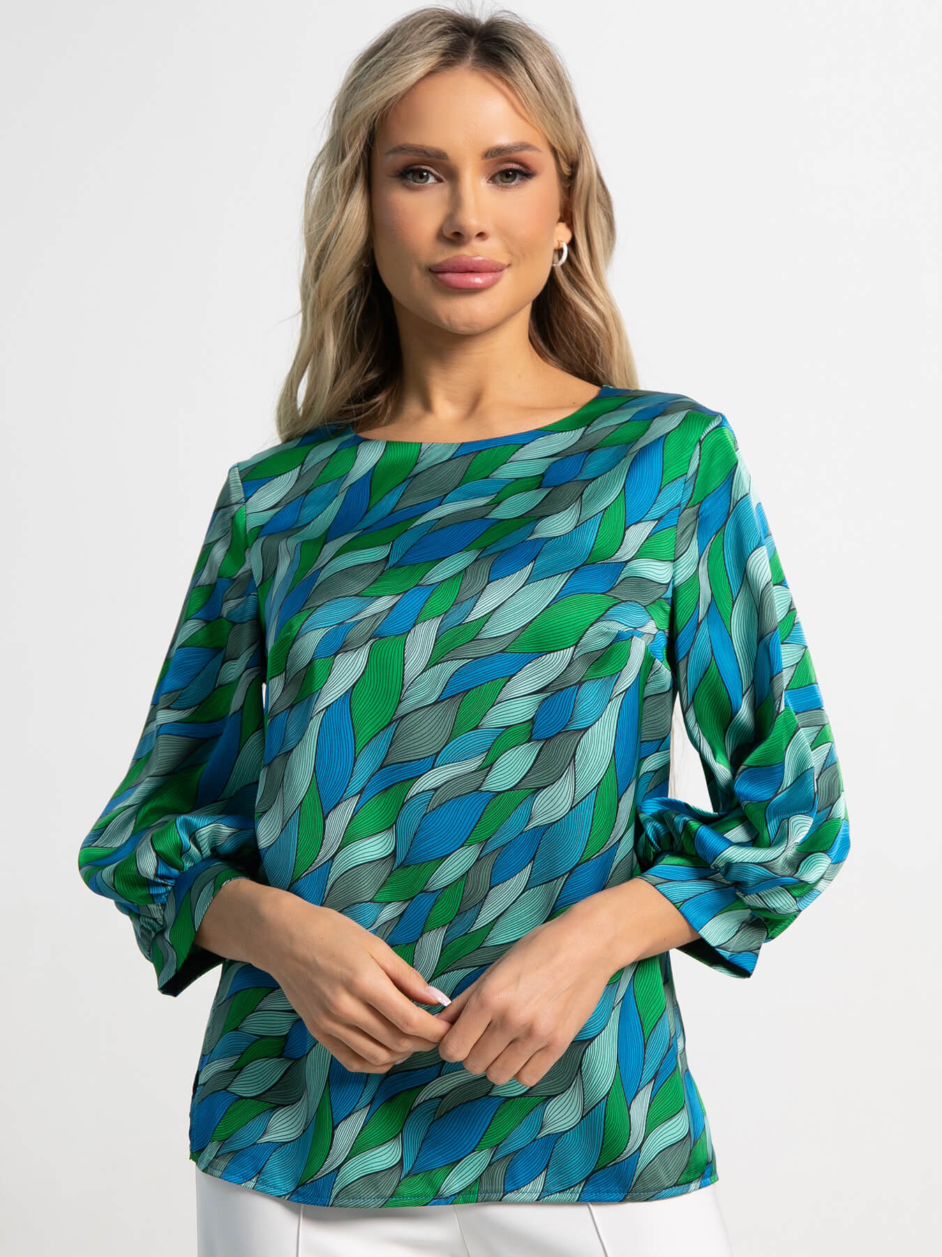 Блуза Мечта сезона (зеленая) Б15557-16М