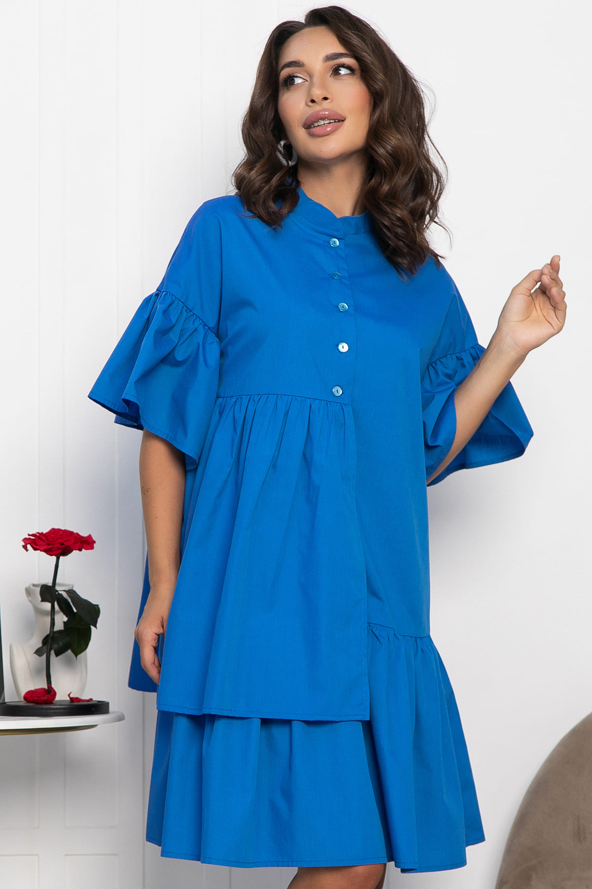 Платье Урания (васильковое) П13966-36М