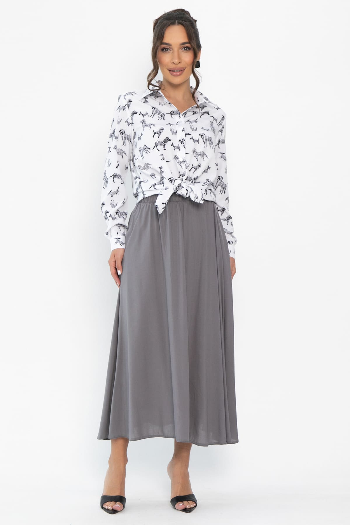 Юбка Сейла (серая) Ю13943-25М