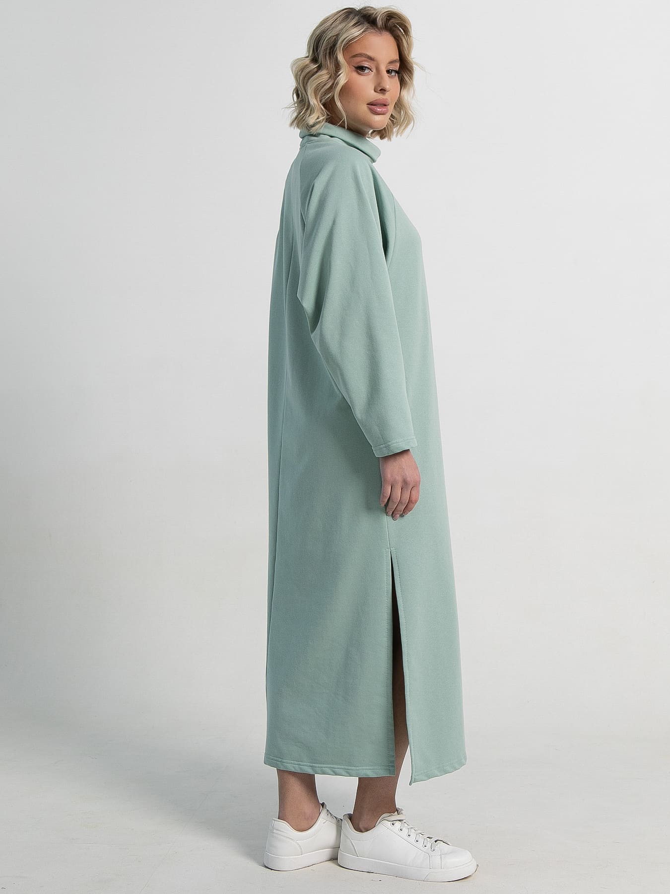 Платье Чувство комфорта (оливковое) П15199-14М