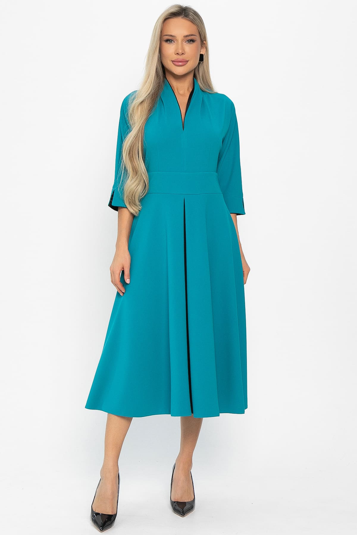 Платье вечернее Леди Удача (бирюзовое) П14850-18М