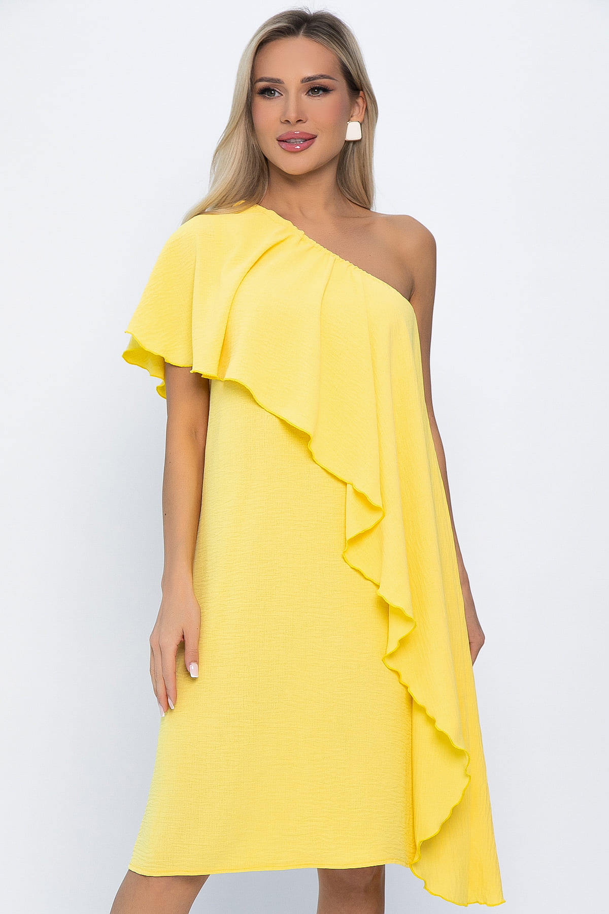 Платье Шардоне (лимонное) П13769-36М