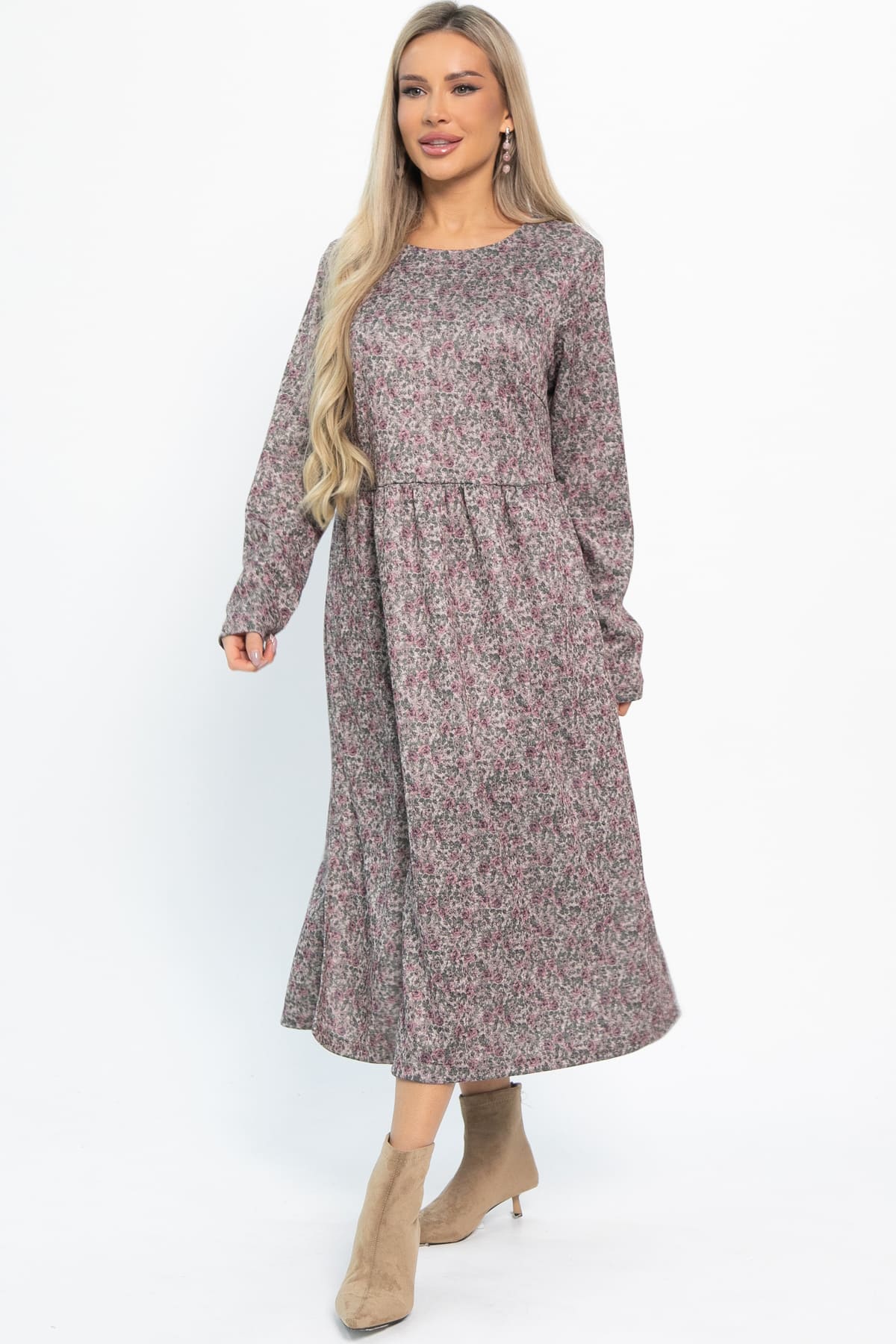 Платье Андреа (коричневое) П14852-25М