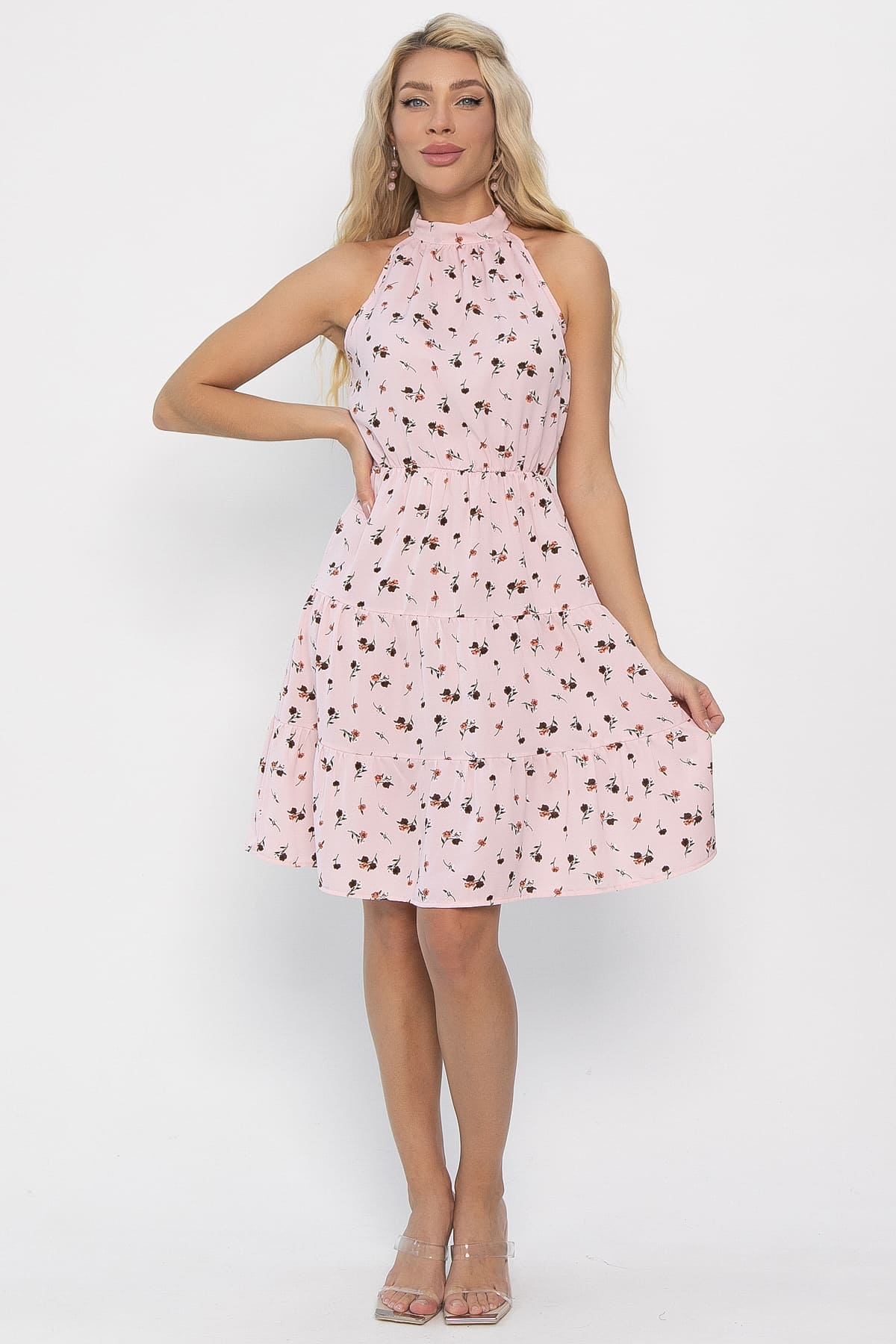 Платье Алюния (розовое) П13822-36М