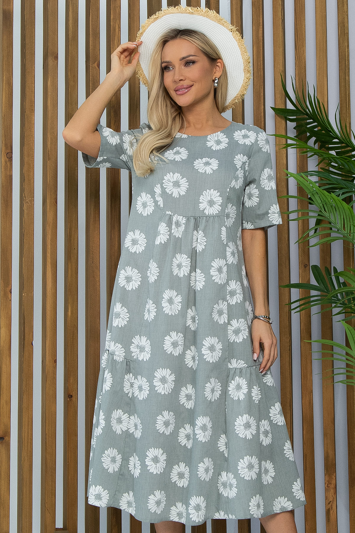 Платье Воздушный поцелуй (мята) П13492-18М