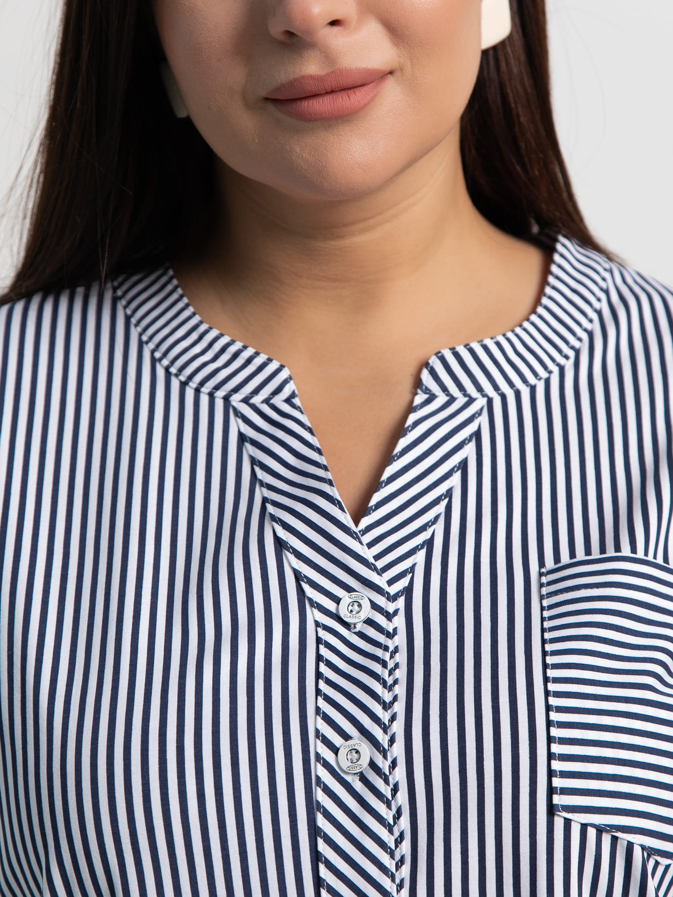 Блуза Азалия (белая/полоска) Б15363-20М