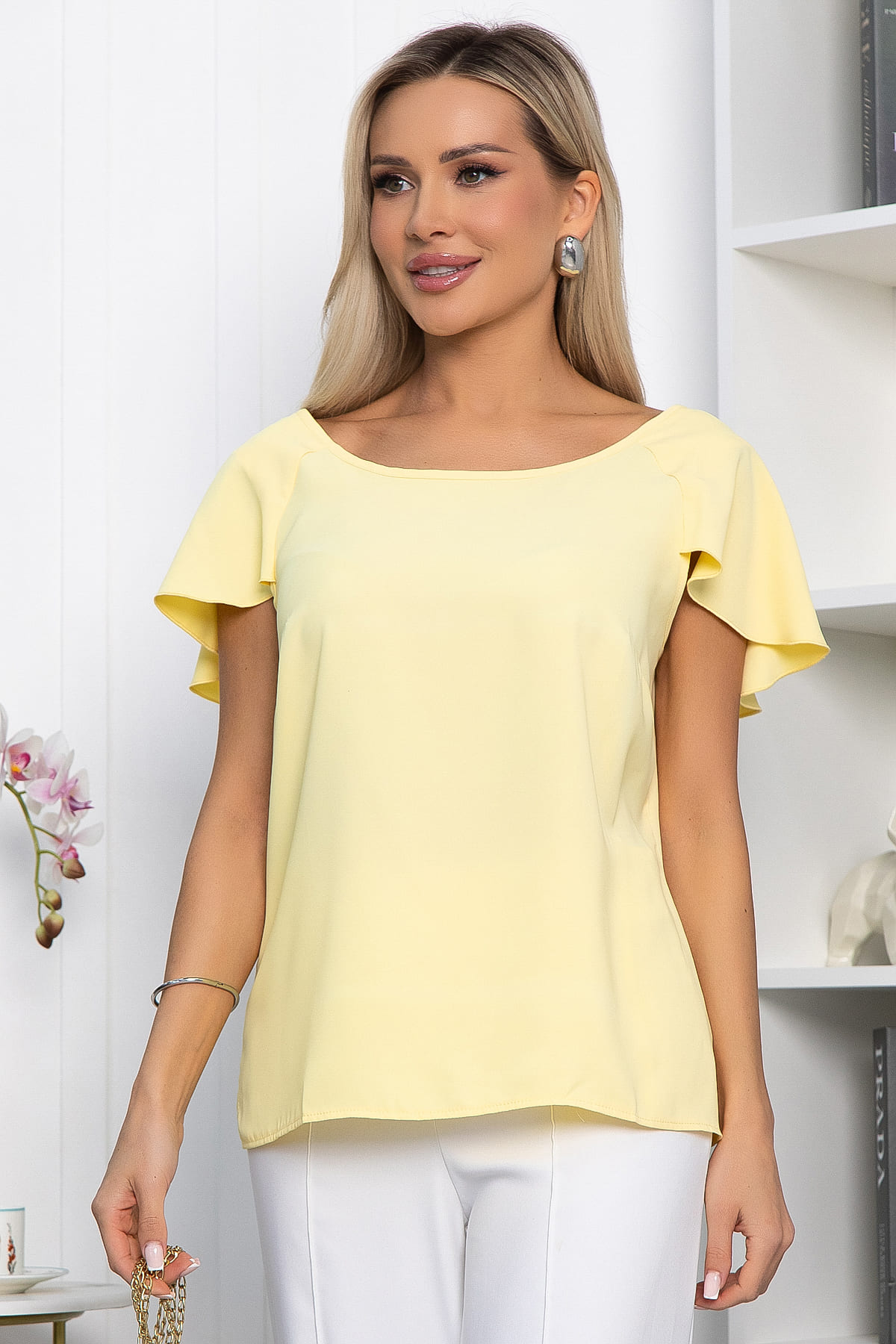 Блуза Летящая волна (желтая) Б13773-16М