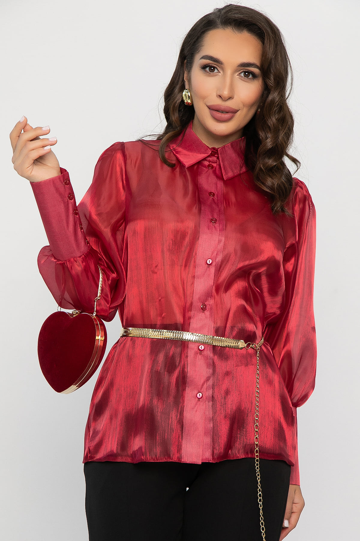 Блуза Вернисаж (рубин) Б14316-34М