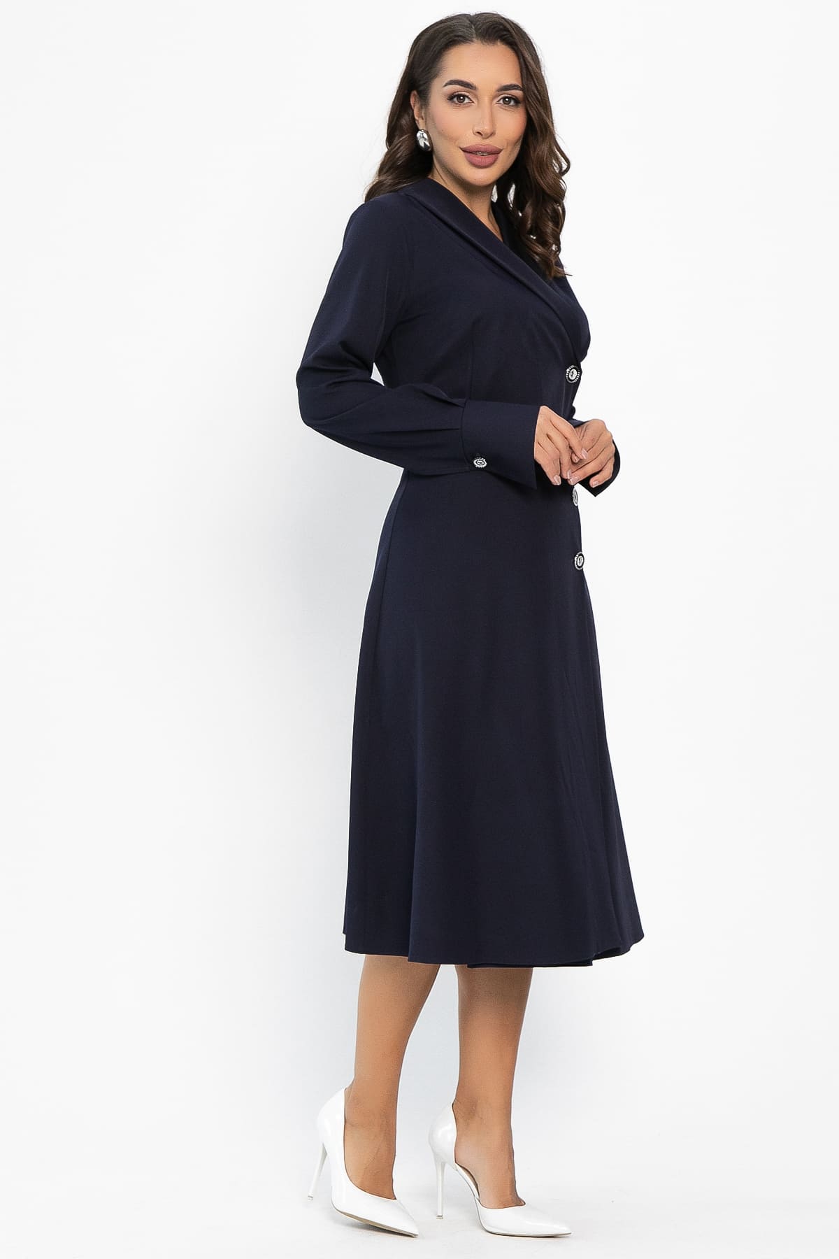 Платье Соломия (синее) П14216-5М