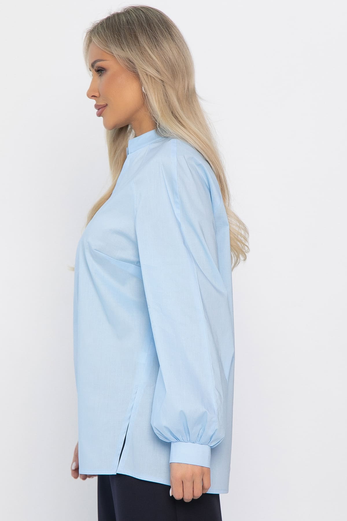 Блуза хлопковая Кристалия (голубая) Б14462-16М