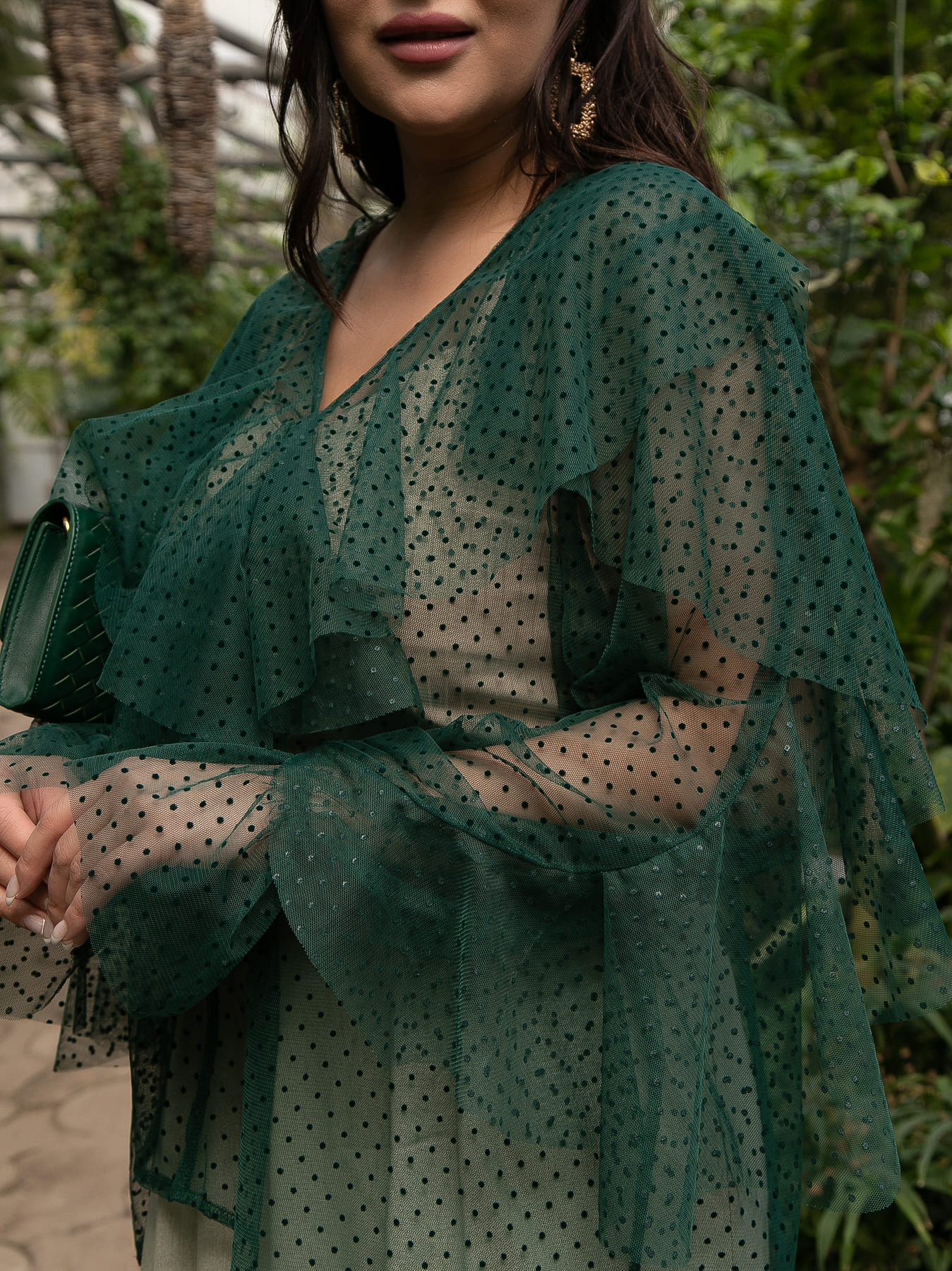 Блуза Диантус (зеленая) Б15548-39М