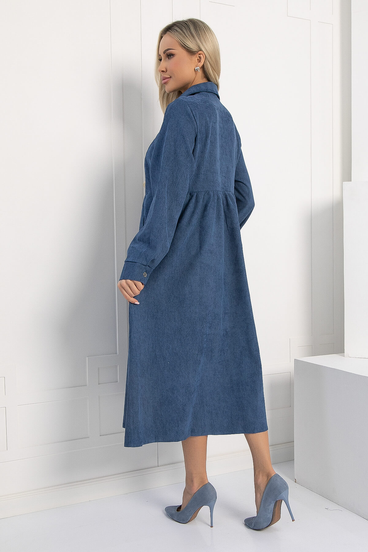 Платье Сабина (синее) П12657-4