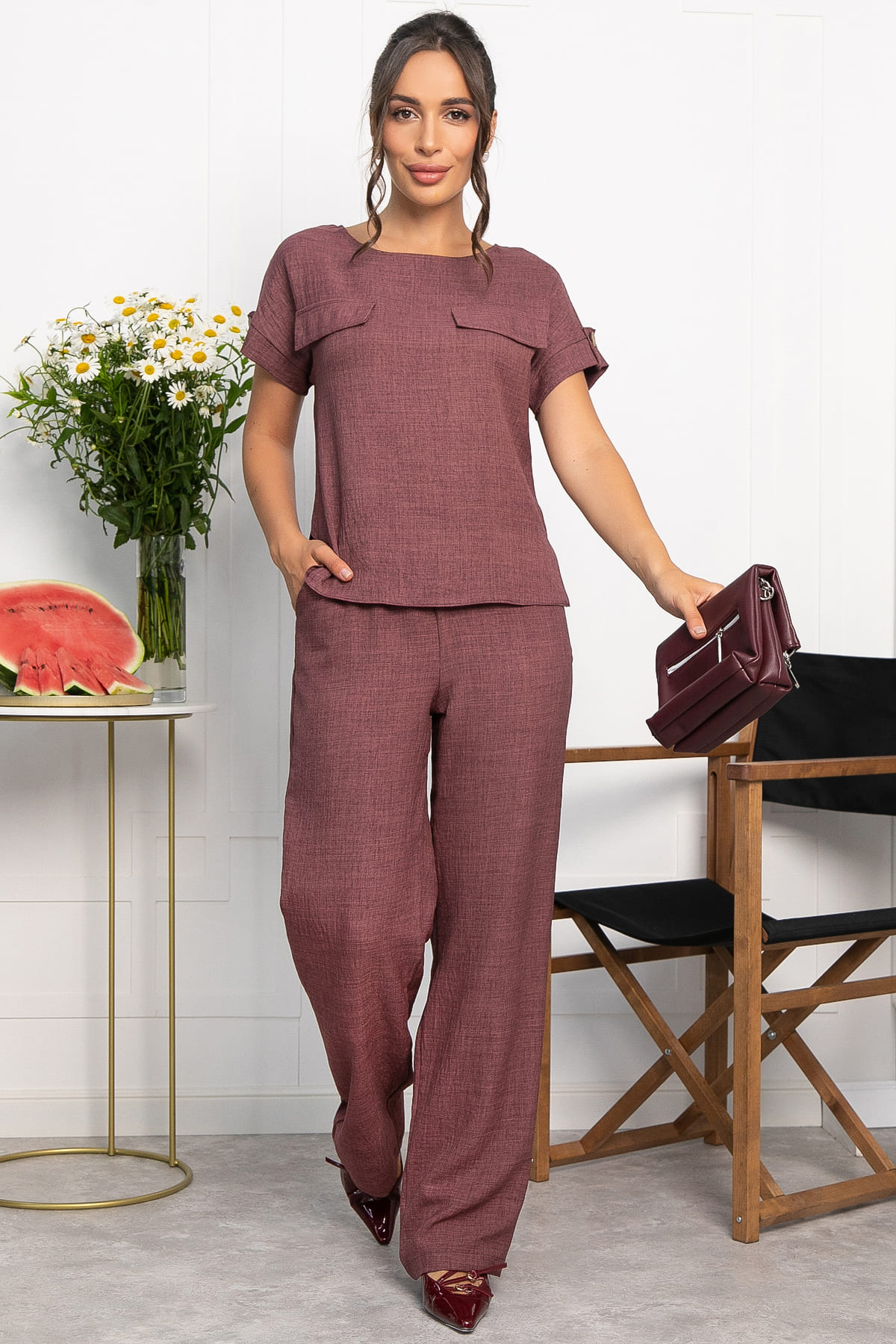 Костюм Можно всё (бордо) К13983-12М