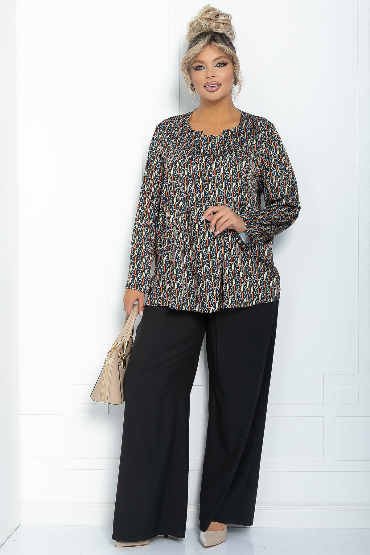 Блуза Ланта (синяя) Б11846