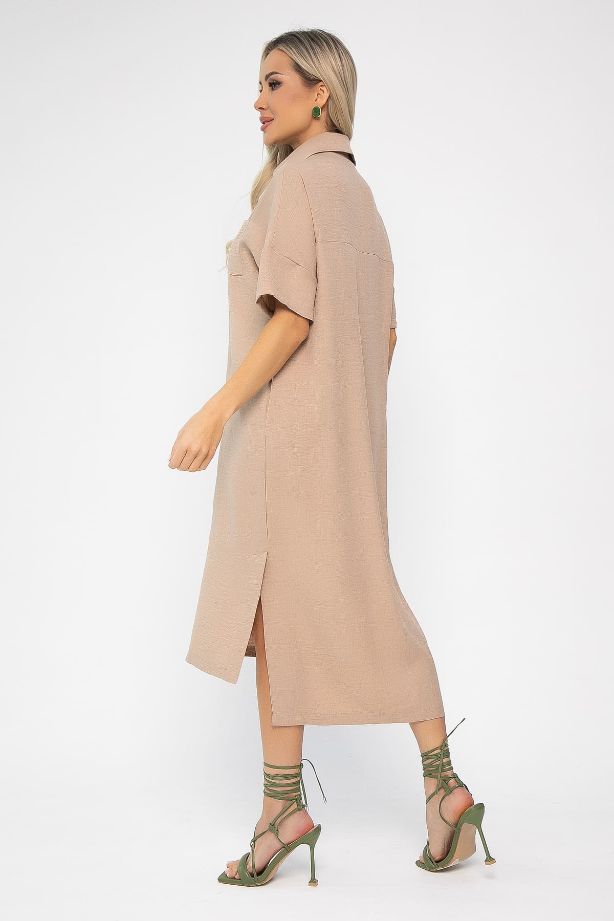 Платье Фруктовый коктейль (бежевое) П13656-18М