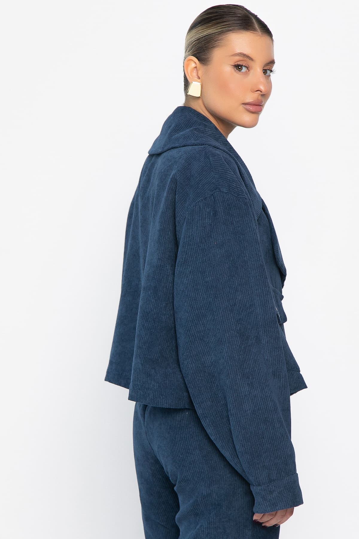 Жакет укороченный Динара (синий) Б14325-39М