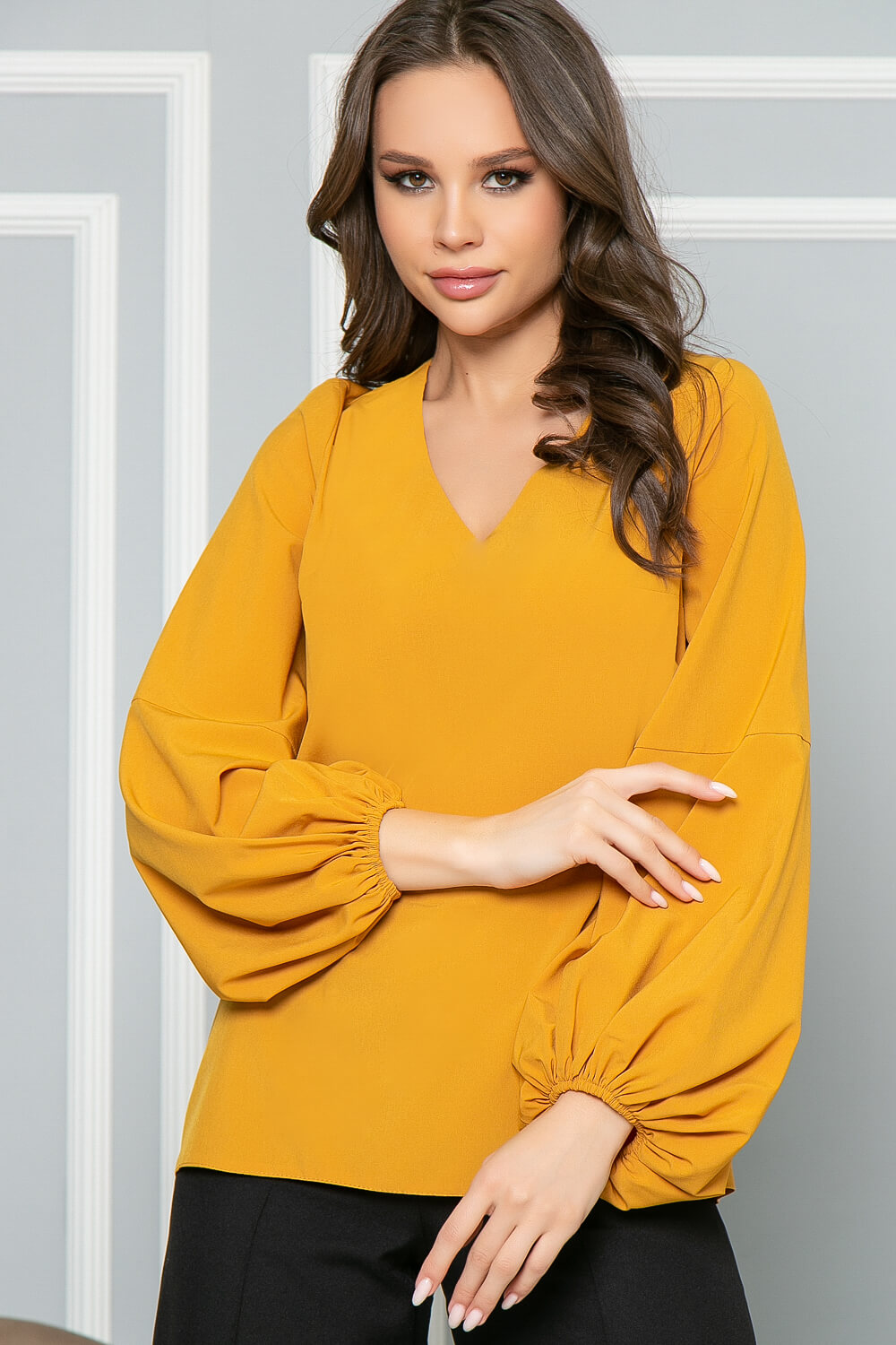 Блуза "Престиж" (горчица) Б5014
