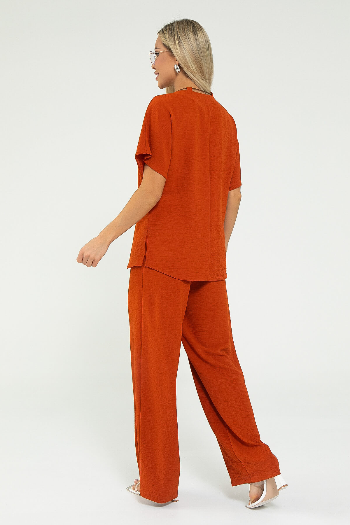 Костюм Свободный вечер НЬЮ (терракот) К12669-15