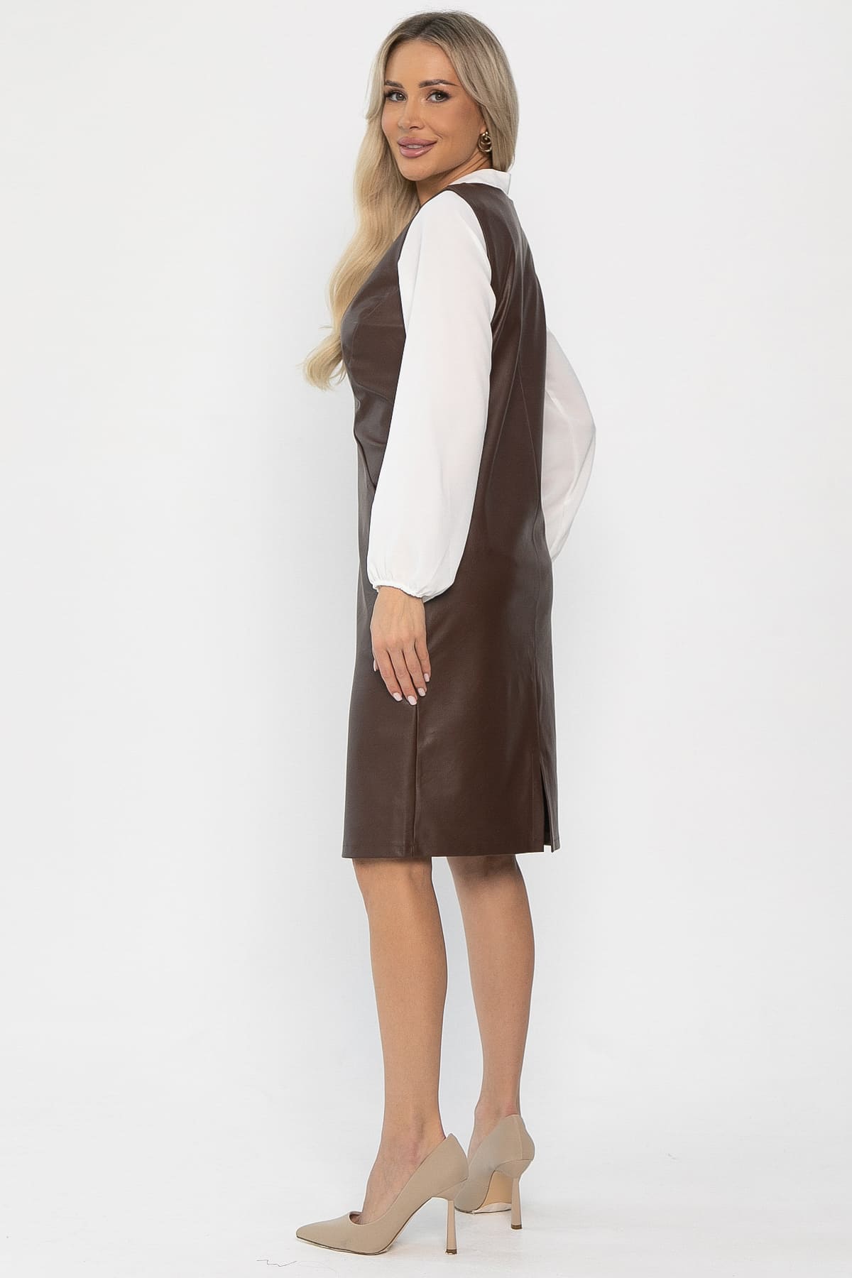 Сарафан Горячий шоколад (шоколадное) П13718-15М