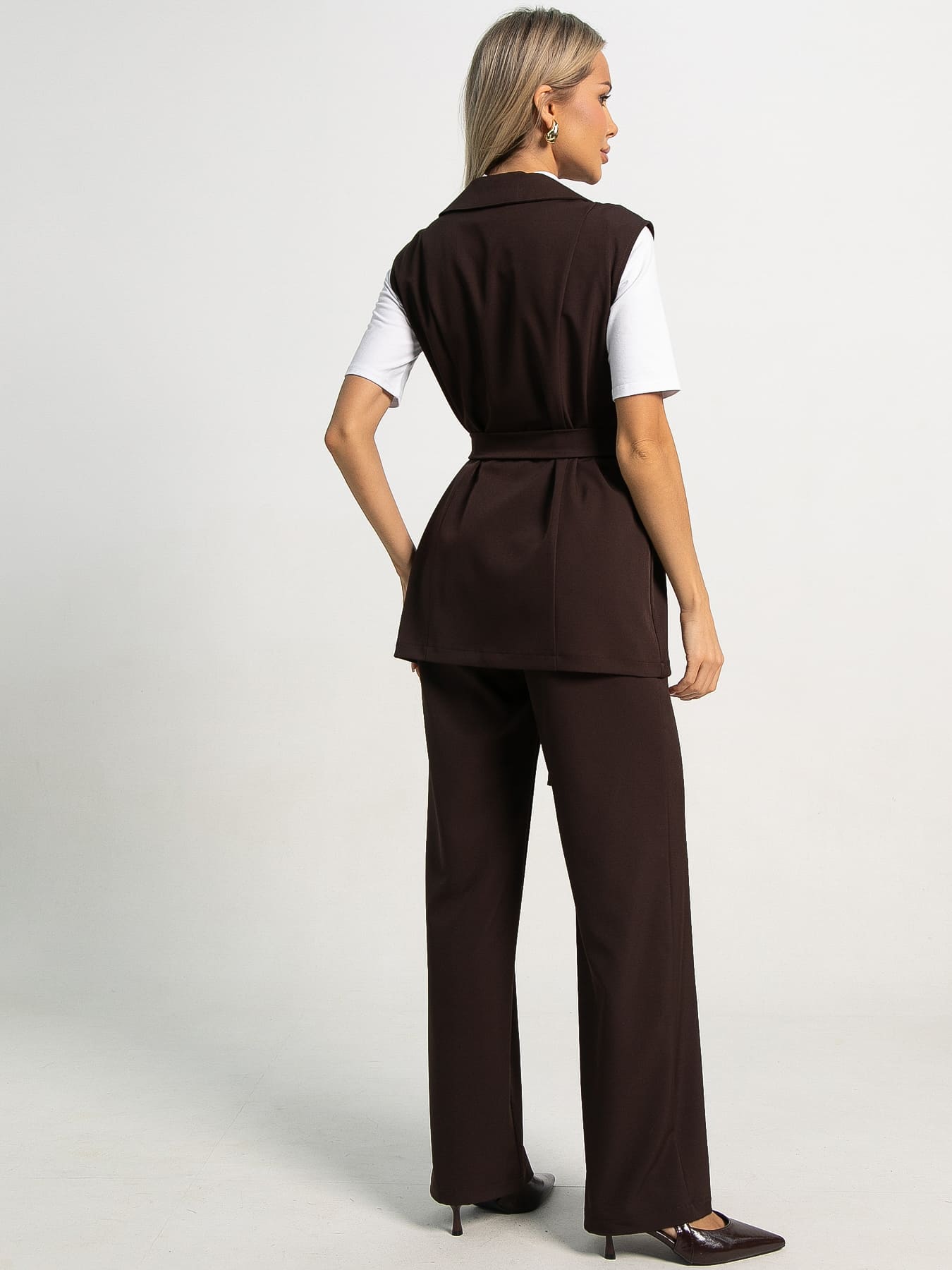 Костюм брючный Амстердам (шоколад) К15585-12М