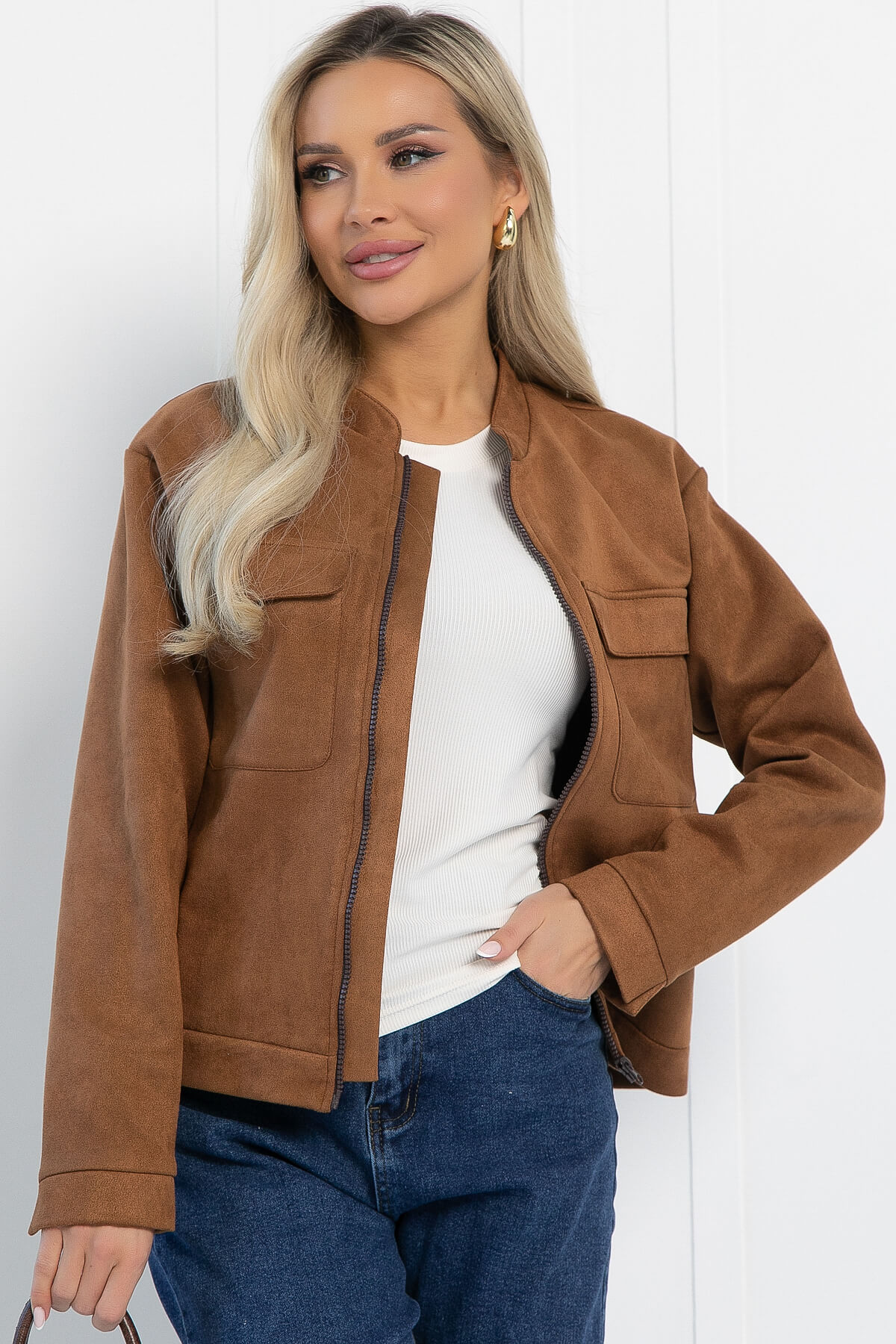 Бомбер Александра (коричнево-рыжий) Б12974-2М