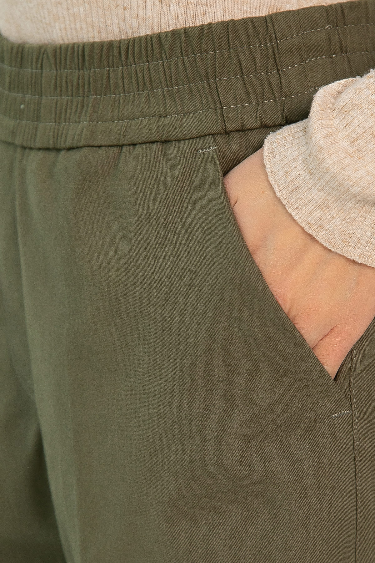 Брюки на резинке Спринт (хаки) Б14260-18М