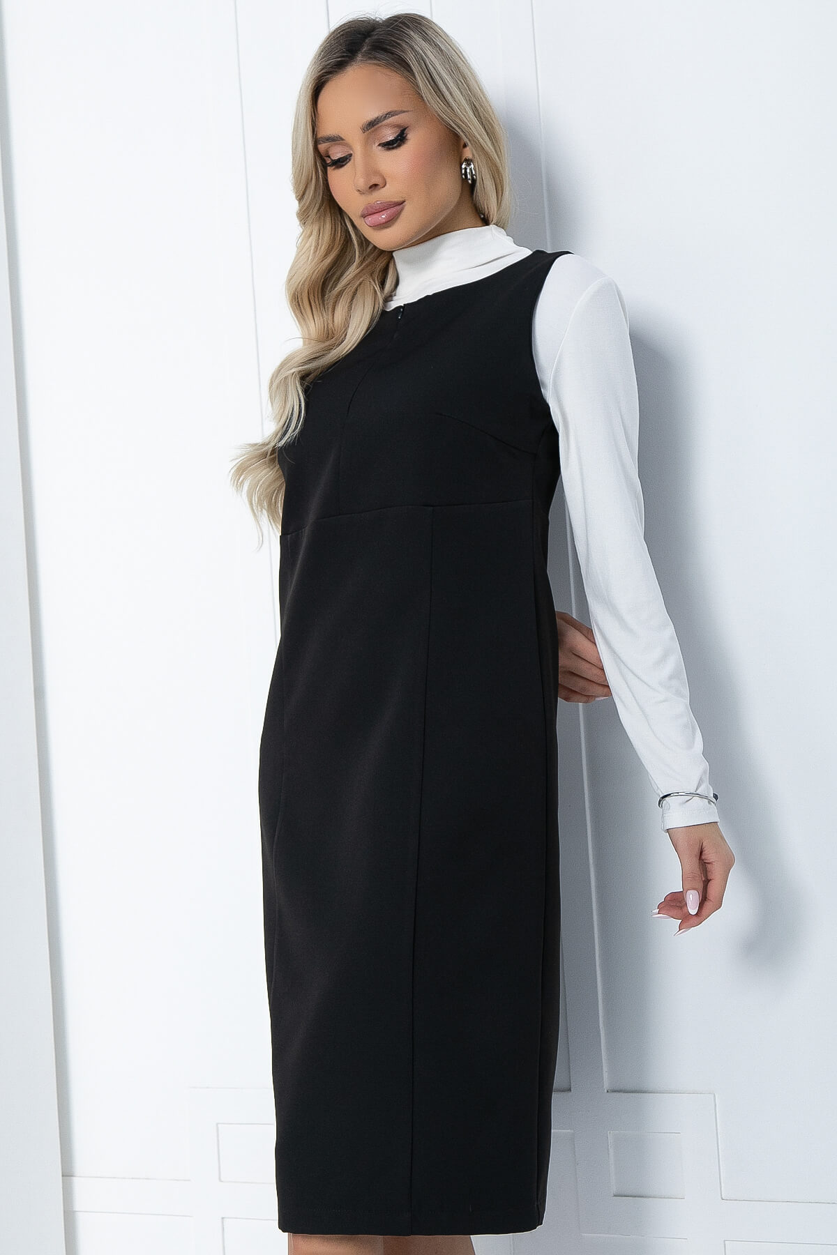 Платье Богиня бизнеса (черное) П12100