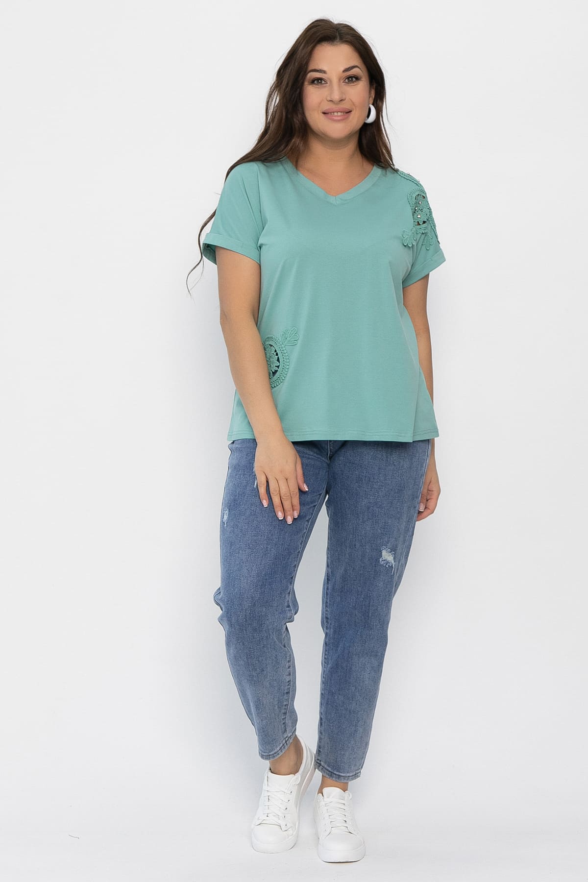 Блуза Время перемен (олива) Б13722-20М