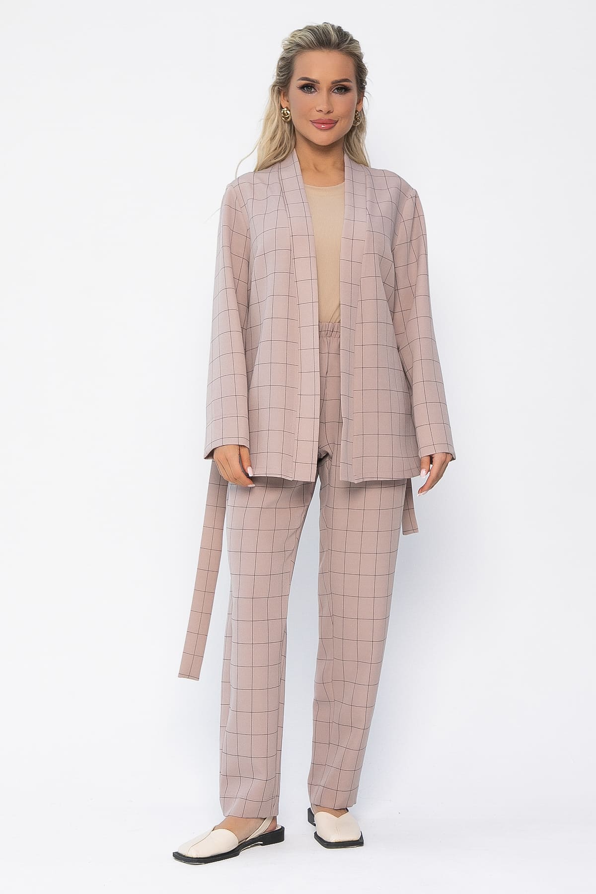 Костюм Поцелуй удачи (бежевый) К13542-1М