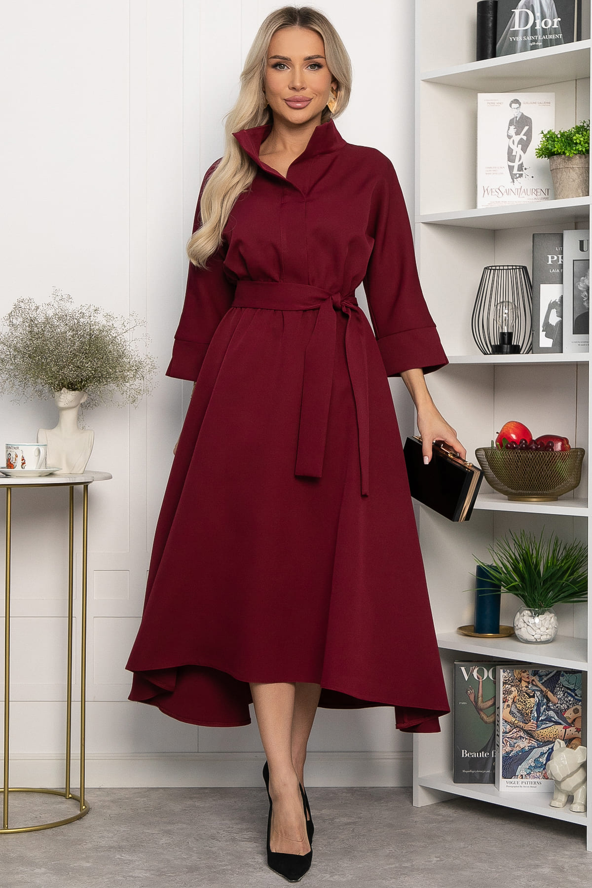 Платье Лорита (бордовое) П14299-16М