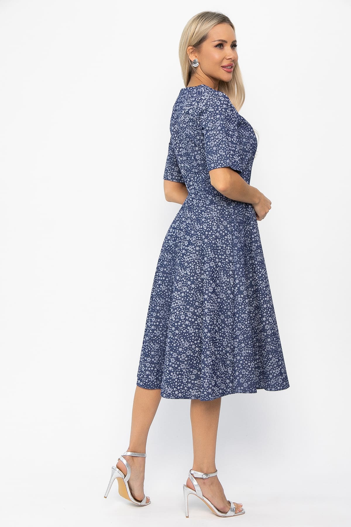 Платье Стиляги (синее) П13741-16М