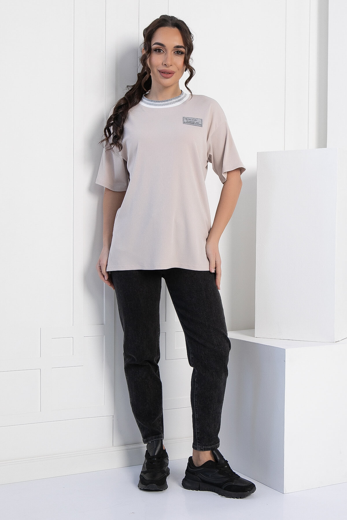 Футболка Ника (бежевая) Б12942-7М