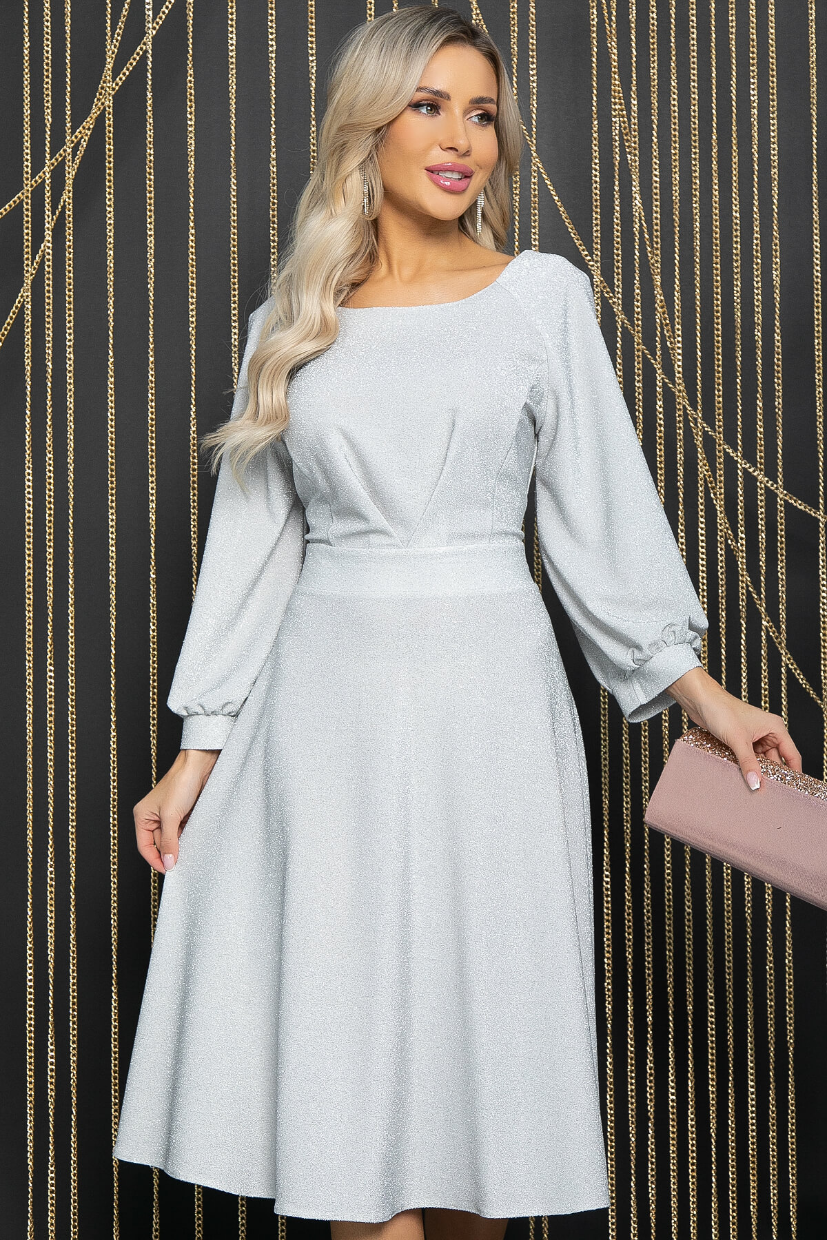 Платье Романтический вечер (серебро) П11971