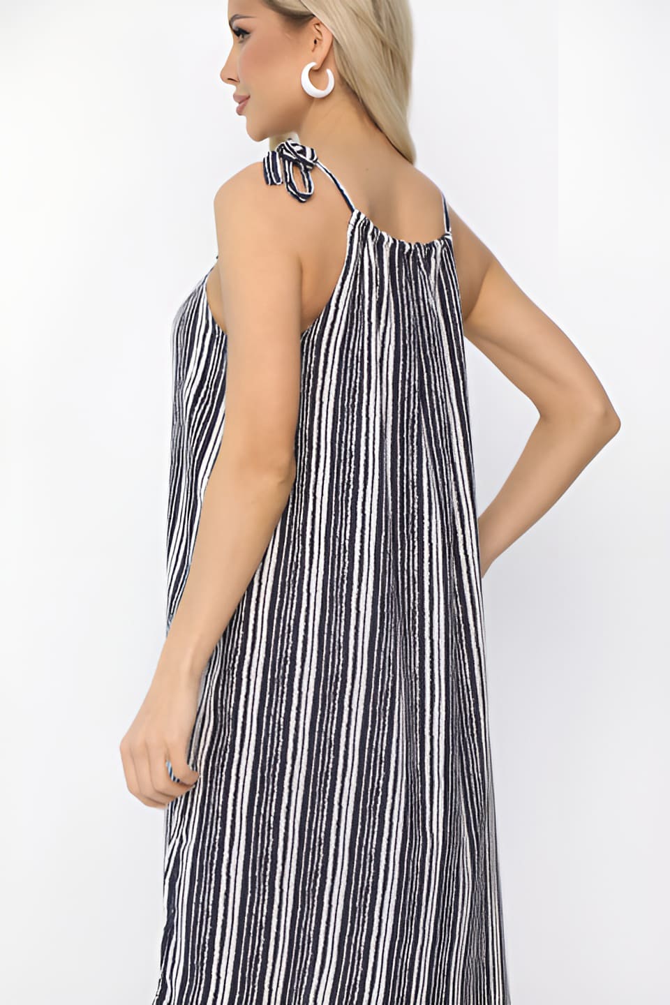 Сарафан Укрась лето! (синее/полоска) П13735-10М