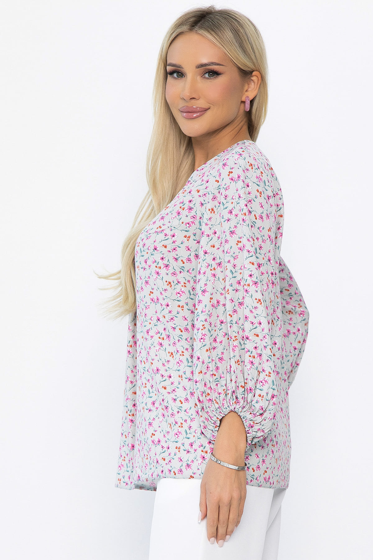 Блуза Пралине (серая) Б13842-6М