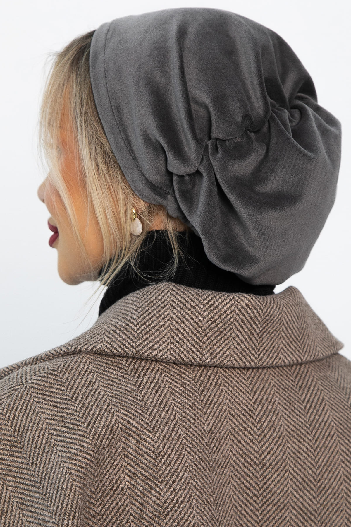 Чалма с резинкой (серая) ЧР12-23М