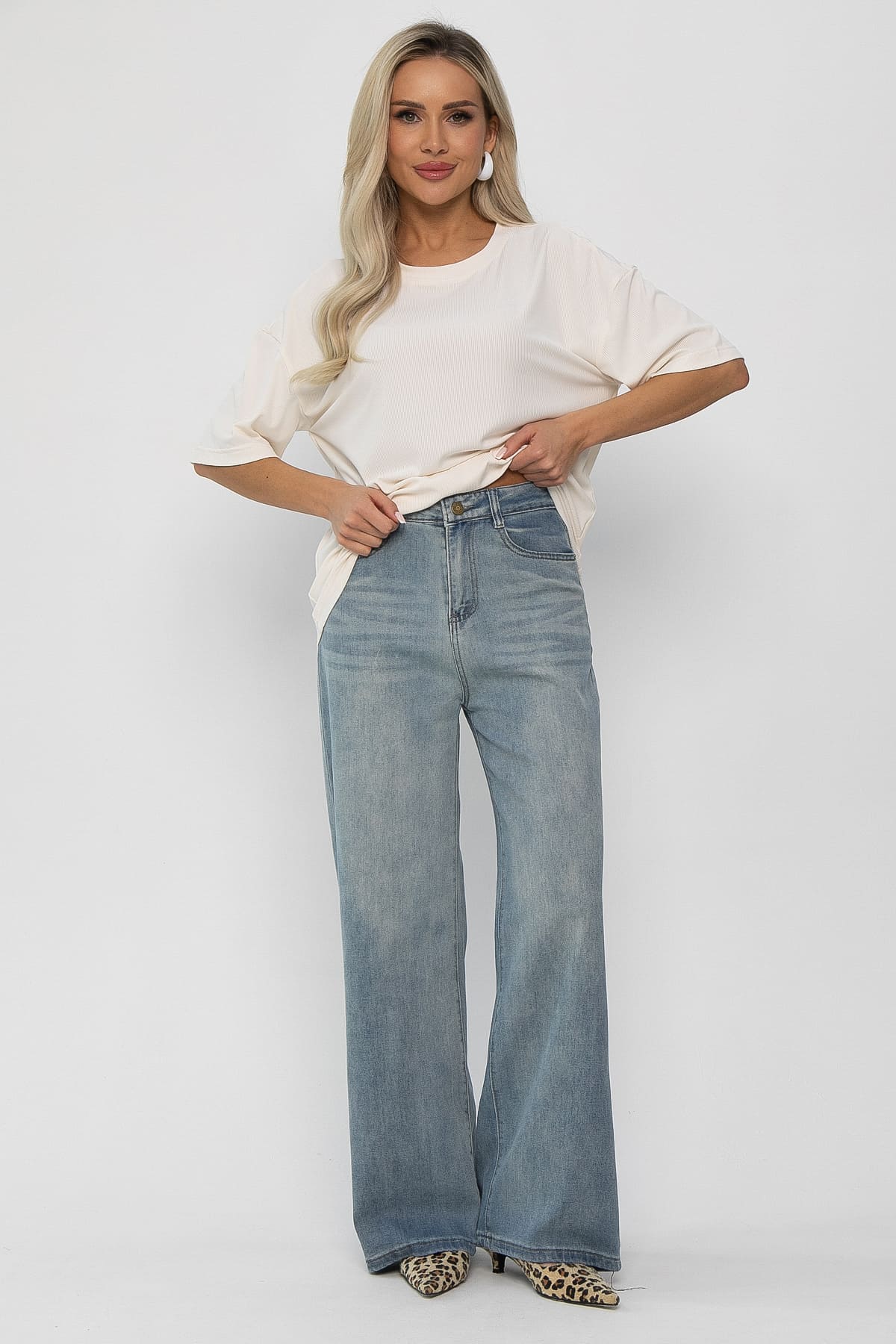 Джинсы Фаби НЬЮ (сине-голубые) Б13806-4М