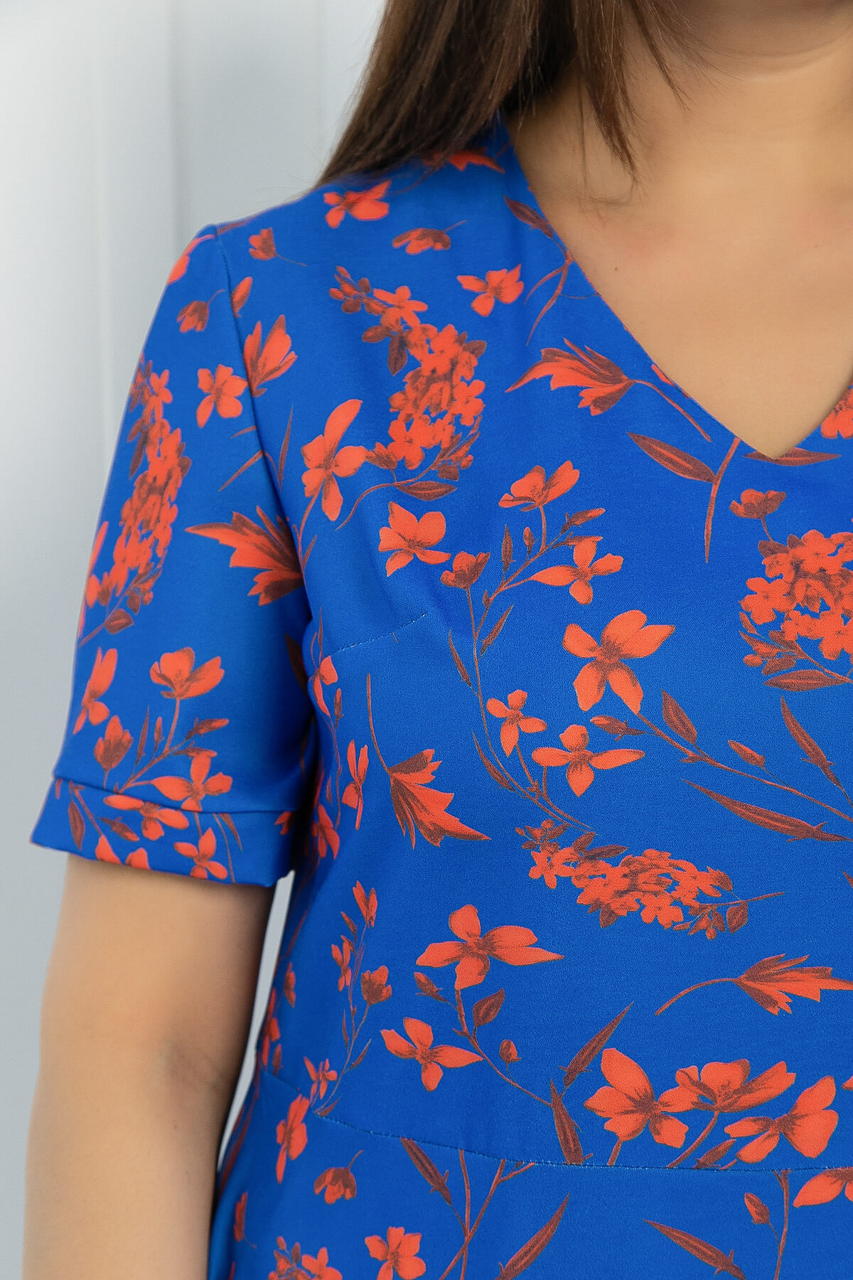 Платье Признание в любви (синее) П12654-25