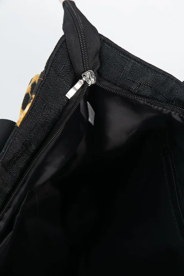 Сумка Шопер (черный/лео) СШ02