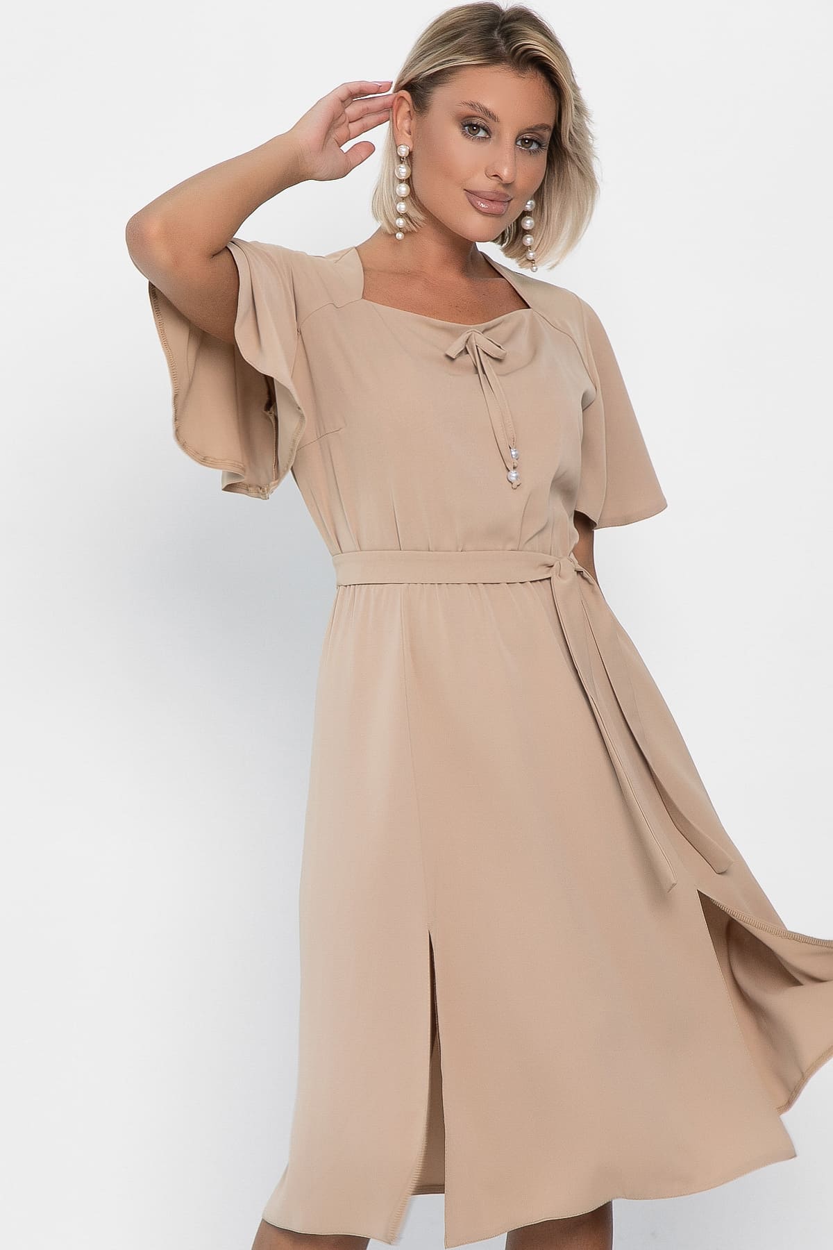 Платье Трепет любви (бежевое) П13917-39М
