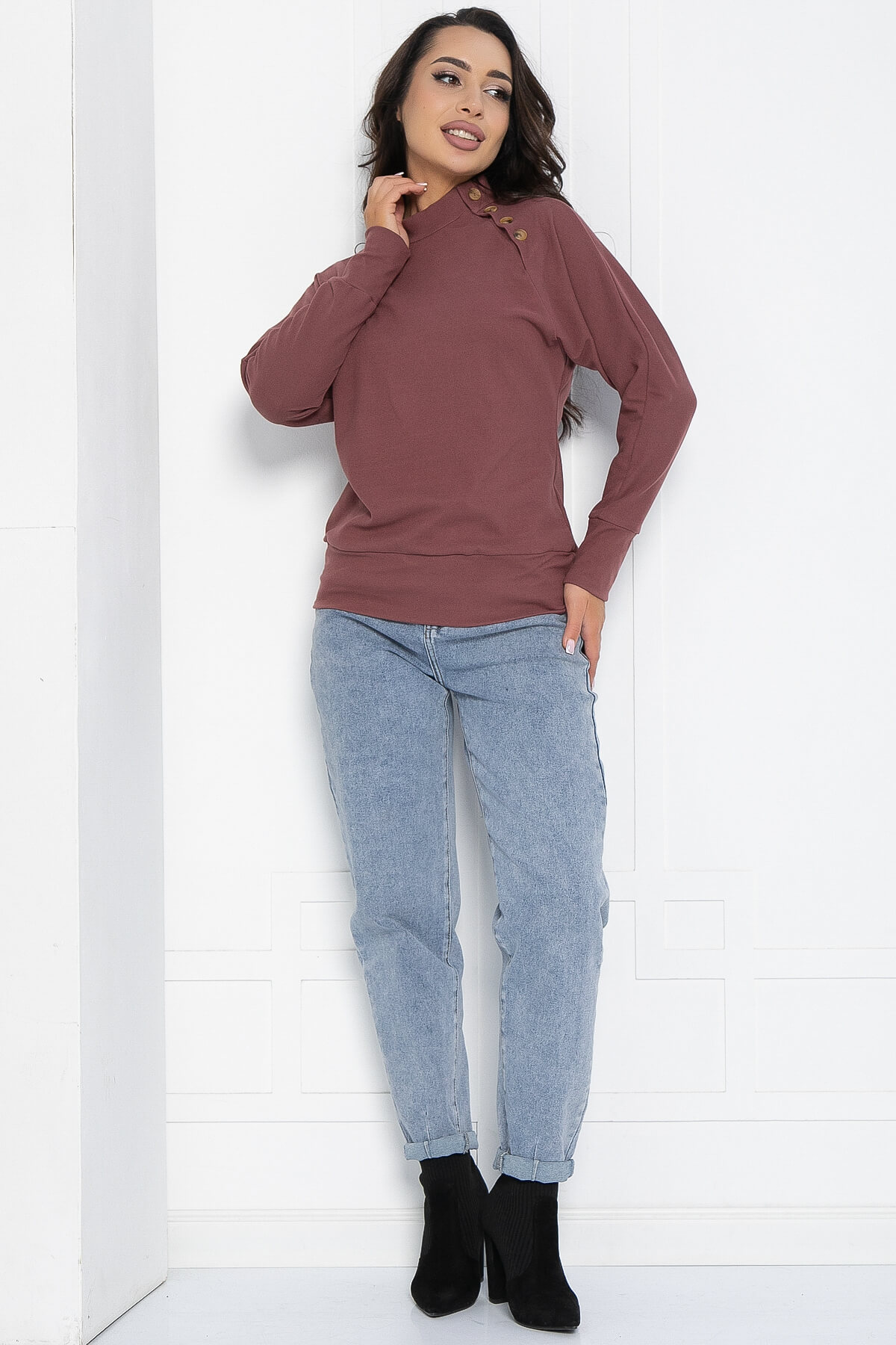 Джемпер Нежная история (ягодный) Б11946