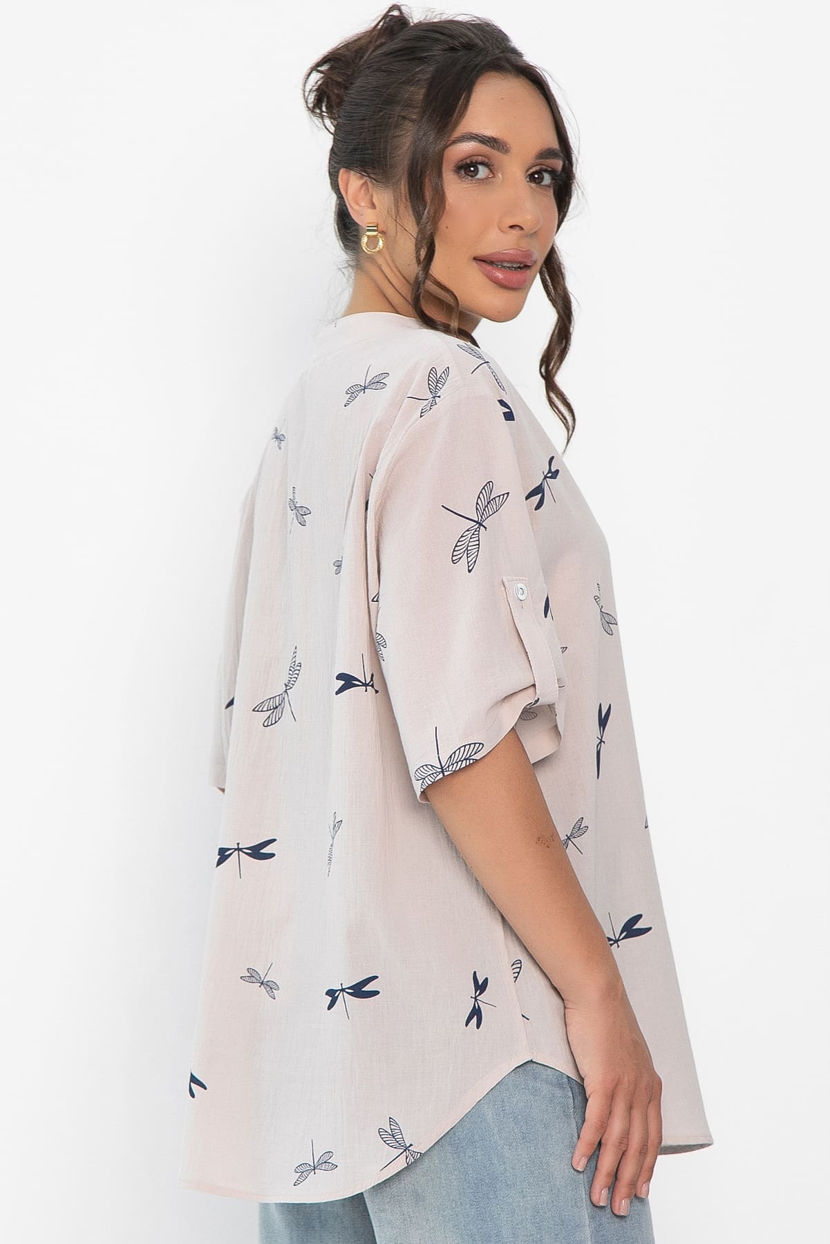 Блуза Флоретта (бежевая) Б13974-20М