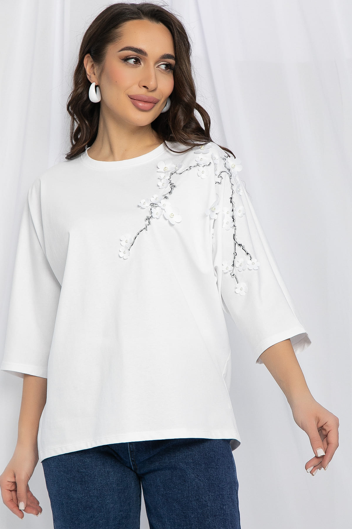 Блуза Мисти (белая) Б13162-20М