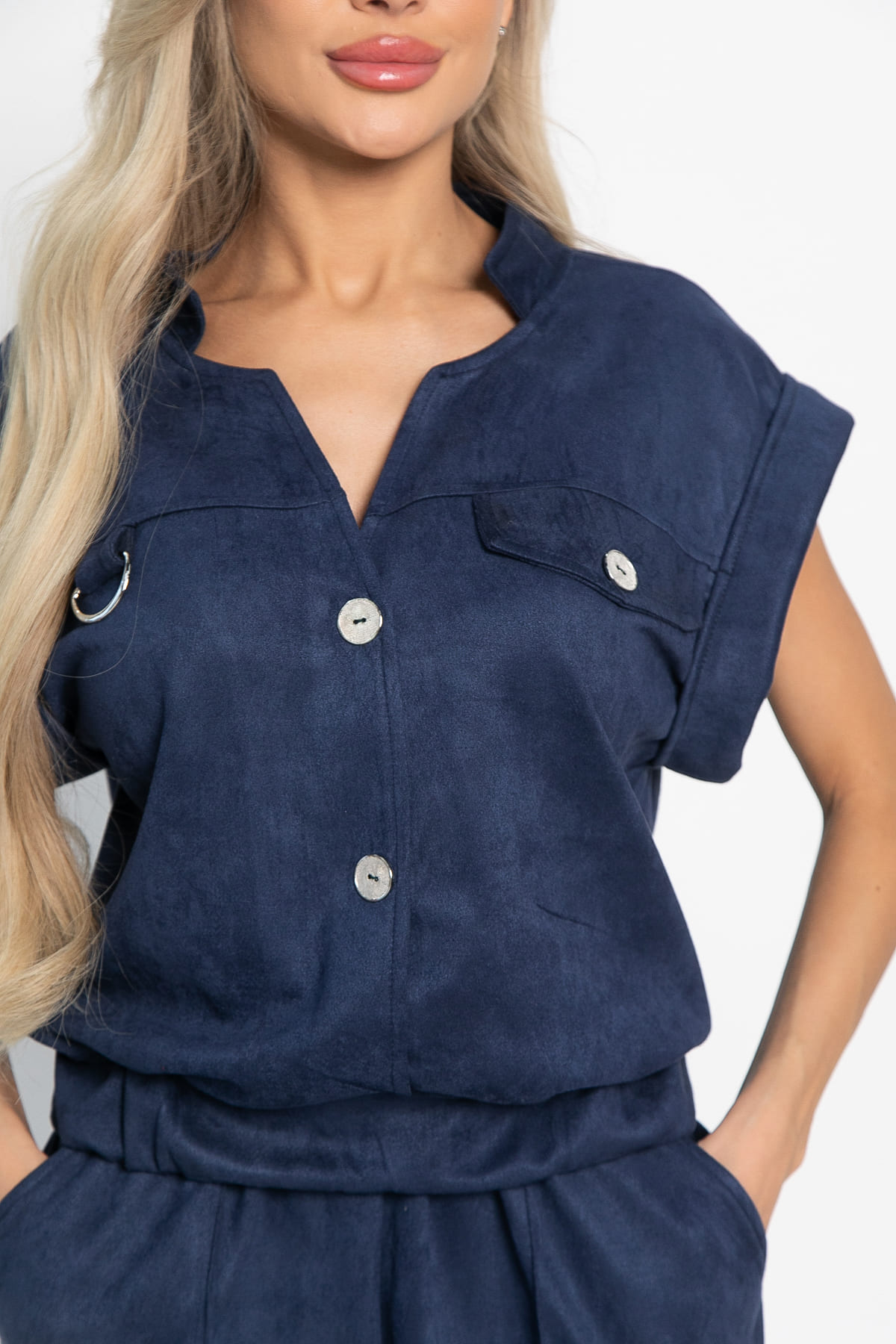 Жилет Лора (синий) Б15030-39М