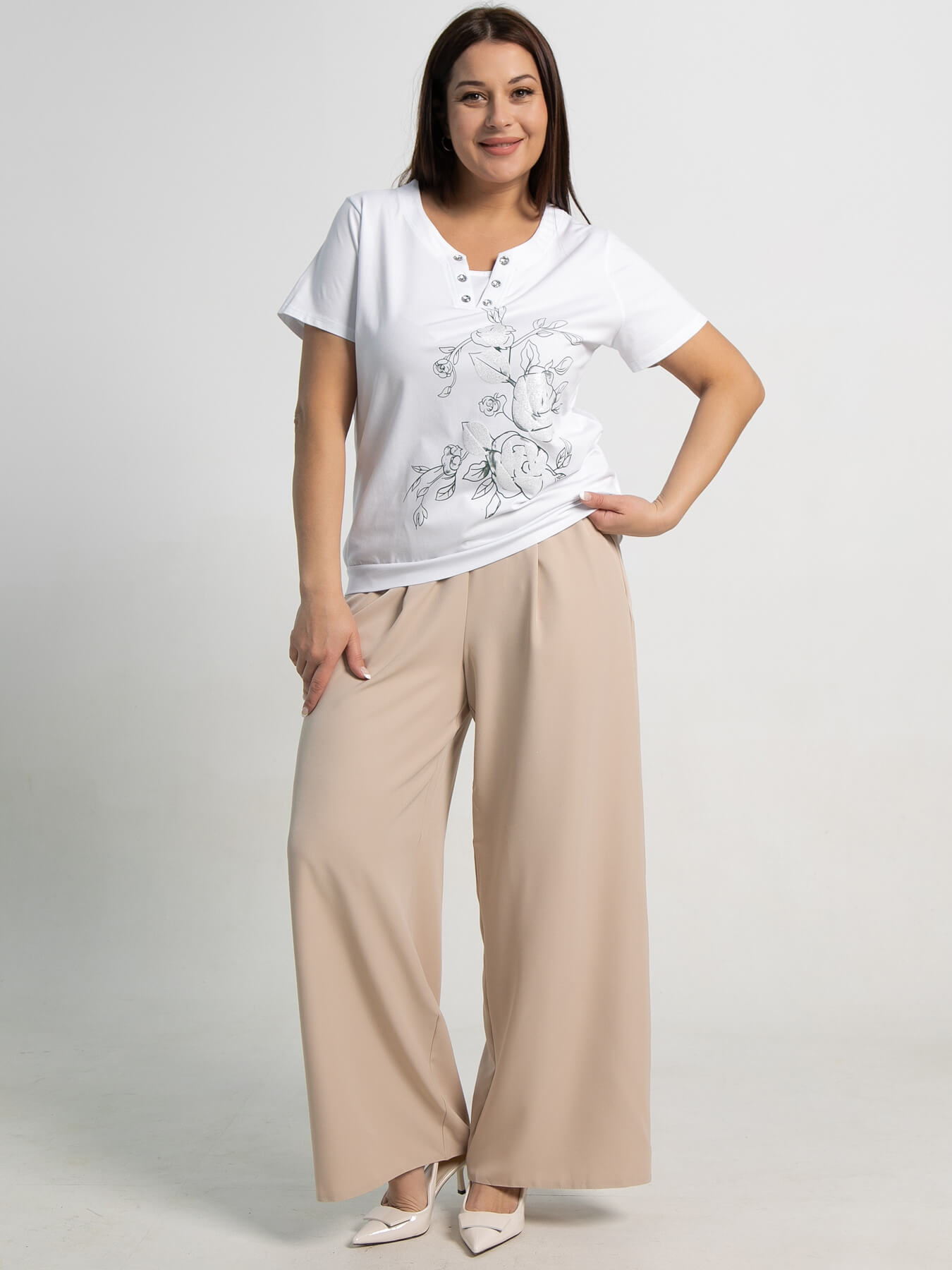 Блуза Кэмерон (белый) Б15357-20М