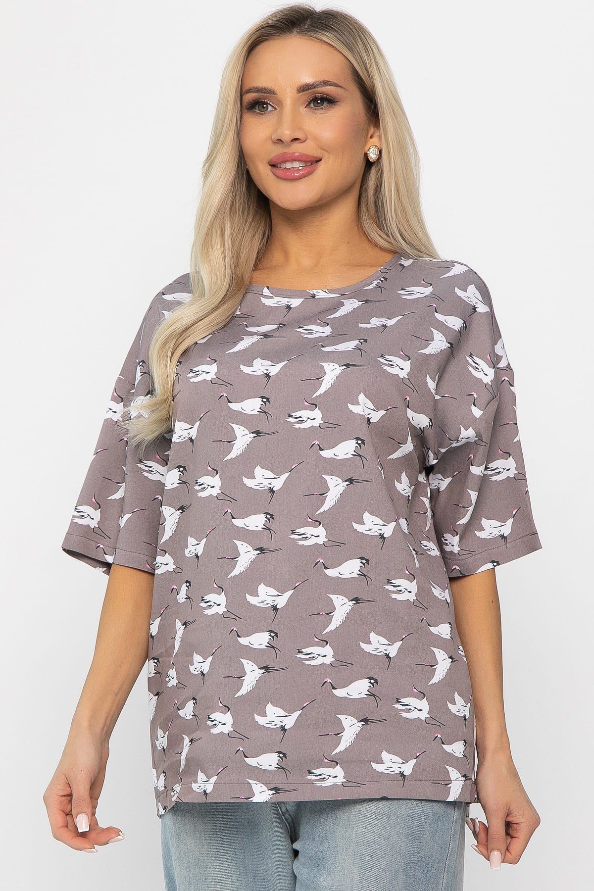 Блуза Аделаида (бежевая) Б13816-25М