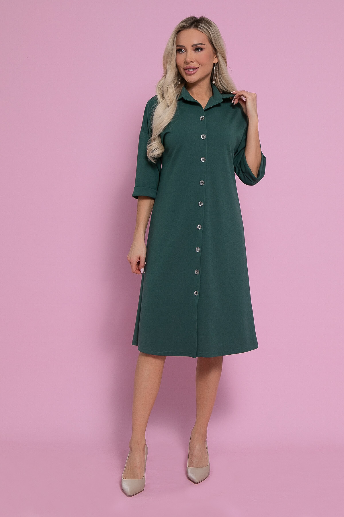 Платье Кэсси (зеленое) П12869-4М