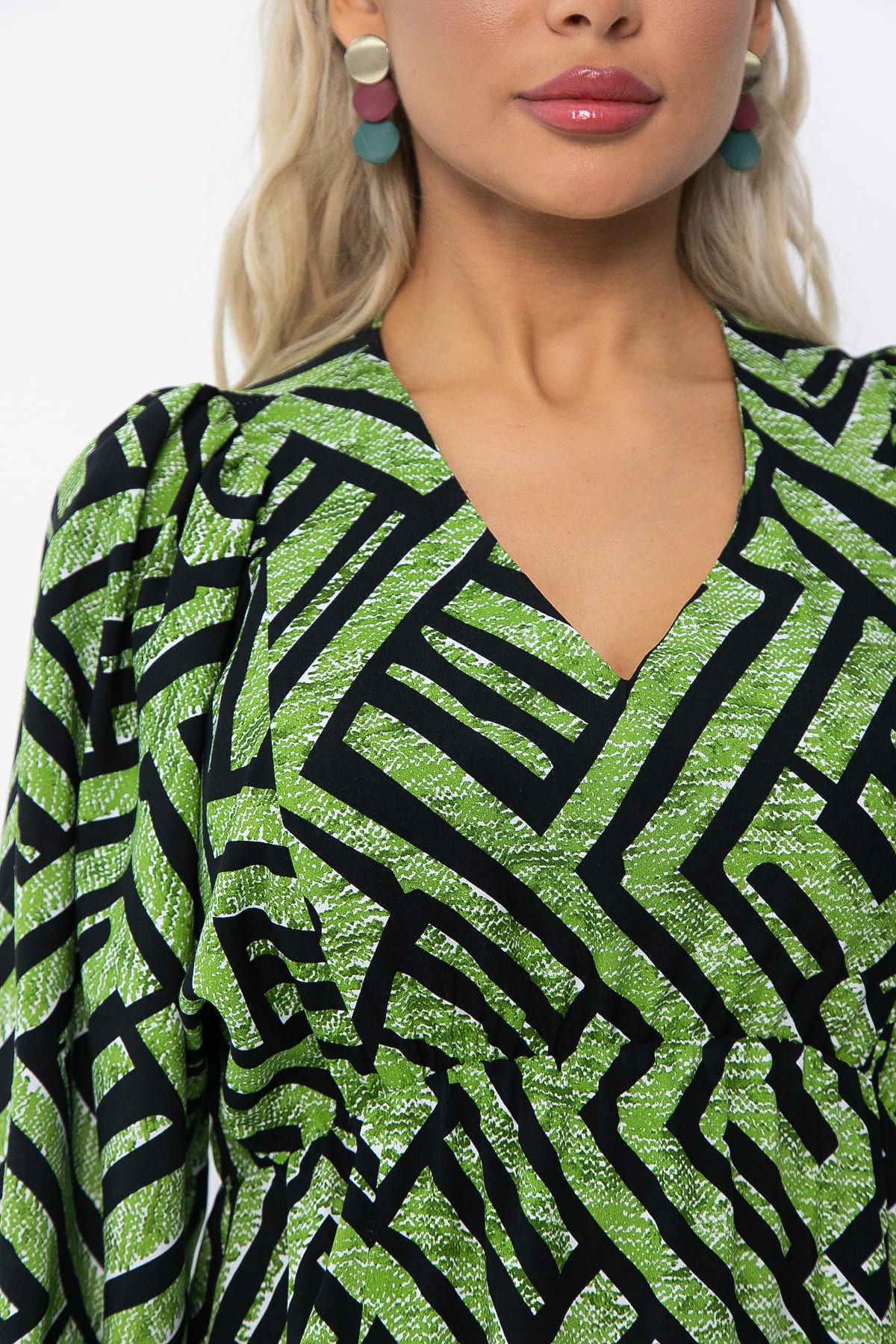 Платье Неповторимая (зеленое) П13640-33М